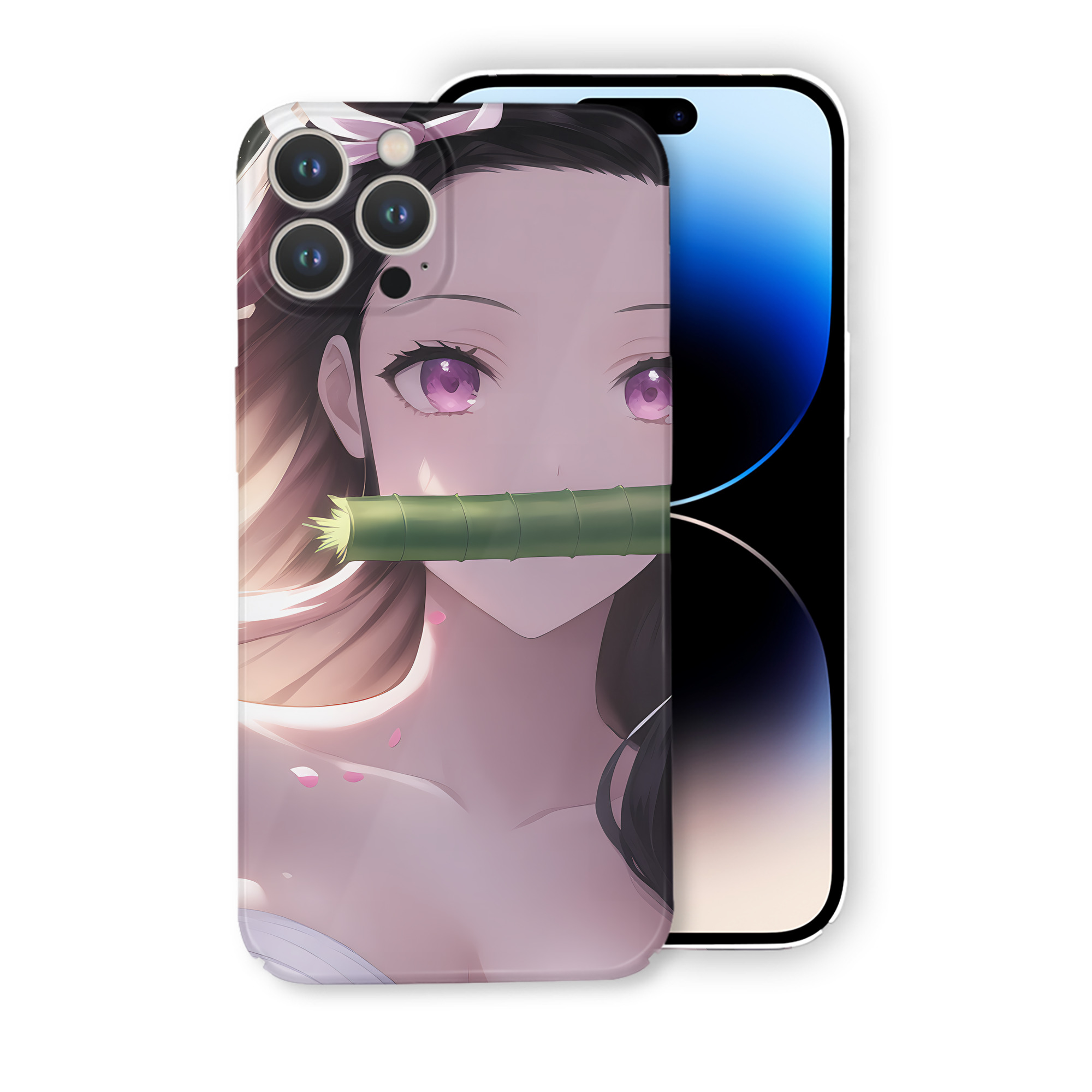 （画像用） 鬼滅の刃（きめつのやいば）竈門 禰󠄀豆子／かまど ねずこ Kamado Nezuko 【iPhone 14シリーズ対応】ハードケース